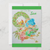 小さな男の子のクリスマスカード カード (正面)