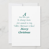 小さな男の子のクリスマスカード カード (裏面)