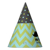 小さな男の子のヒップスターヒゲお誕生日パーティー パーティーハット (左)
