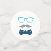 小さな男の子の紙吹雪、ネイビーブルー、ベビーブルーの紙吹雪 コンフェッティ (スモール正面)