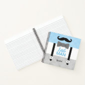 小さな男の子の青い灰色の男の子の赤ちゃんシャワーのゲストブック ノートブック (内部)