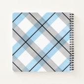 小さな男の子の青い灰色の男の子の赤ちゃんシャワーのゲストブック ノートブック (裏面)