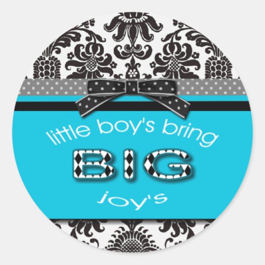 小さな男の子は大きな喜びをもたらす – ステッカー (正面)