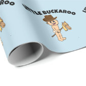 小さな男の子カウボーイ赤ちゃんシャワー ラッピングペーパー (ロールコーナー)