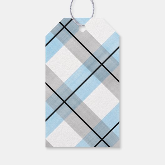 小さな男の子海軍の青い男の子の赤ちゃんシャワーの好意 ギフトタグ (裏面)