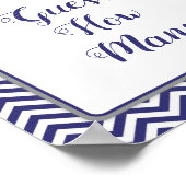 小さな男の弓タイ赤ちゃんシャワー推測いくつだ ポスター (角)