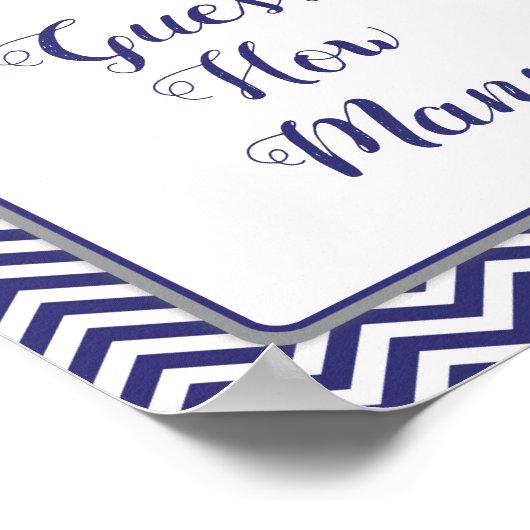 小さな男の弓タイ赤ちゃんシャワー推測いくつだ ポスター (角)