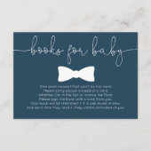 小さな男の海軍の男の子の赤ちゃんシャワーの本ベビー エンクロージャーカード (正面)