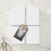 小さな男の赤ちゃんシャワーありがとう ギフトタグ (より糸付き)