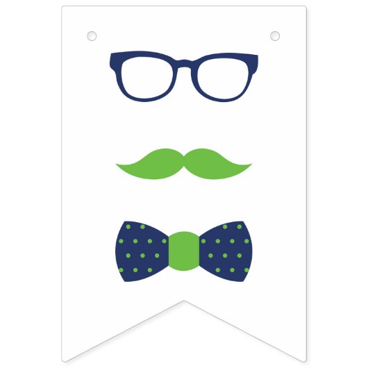 小さな男の赤ちゃんシャワーバナー バンティングフラッグ (第1の旗)