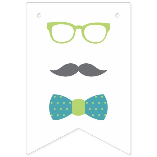 小さな男の赤ちゃんシャワーバナー バンティングフラッグ (第1の旗)