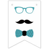 小さな男の赤ちゃんシャワーバナー バンティングフラッグ (第1の旗)