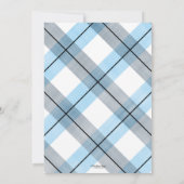 小さな男の赤ちゃんシャワー招待少年グリーン 招待状 (裏面)