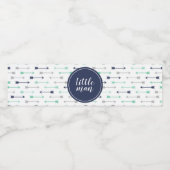 小さな男の赤ちゃんシャワー水ボトルラベル ペットボトルラベル (シングルラベル)