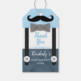 小さな男の赤ちゃん青の海軍の男の子の赤ちゃんシャワーの好意 ギフトタグ