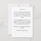 小さな男の黒タキシード帽子の赤ちゃんシャワー サンキューカード (裏面)