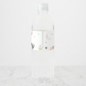 小さな男女兼用ブーの赤ちゃんシャワー ペットボトルラベル (裏面)