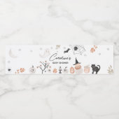 小さな男女兼用ブーの赤ちゃんシャワー ペットボトルラベル (シングルラベル)