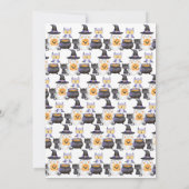 小さな男女兼用ブーの赤ちゃんシャワー 招待状 (裏面)