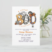 小さな男女兼用ブーは赤ちゃんシャワーが原因 招待状 (スタンド正面)