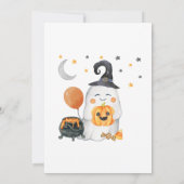 小さな男女兼用ブー赤ちゃんシャワー招待状 招待状 (裏面)