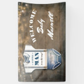 小さな男 |赤ちゃんシャワー |男の赤ちゃん 横断幕 (縦)