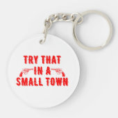 小さな町でそれを試してみる キーホルダー (裏面)