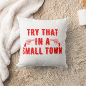 小さな町でそれを試してみる クッション (ブランケット)