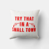 小さな町でそれを試してみる クッション (裏面)