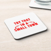 小さな町でそれを試してみる コースター (左側)