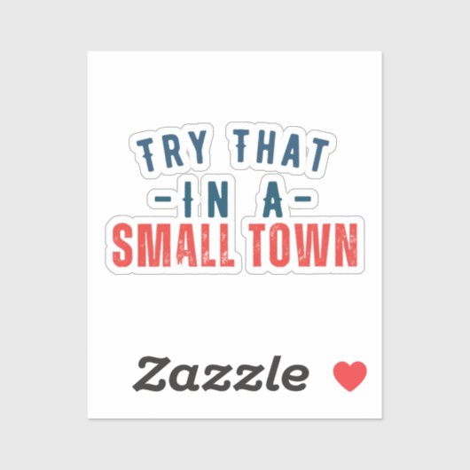 小さな町でそれを試す シール (シート)