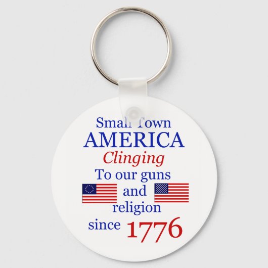 小さな町のキー誇りを持ったタグ キーホルダー (正面)