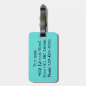 小さな町のドライブイン映画の荷物タグ ラゲッジタグ (裏面縦)