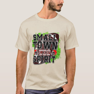 小さな町のビッグスピリット、サッカー&ヘルメット Tシャツ