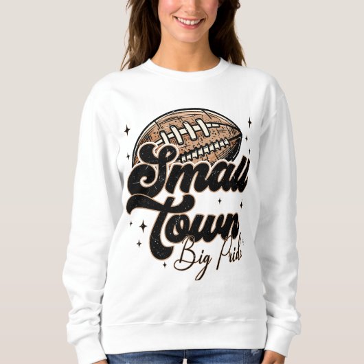 小さな町の女の子，サッカーの町のサッカープライド スウェットシャツ (正面)