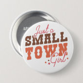 小さな町の少女 缶バッジ (正面&裏面)