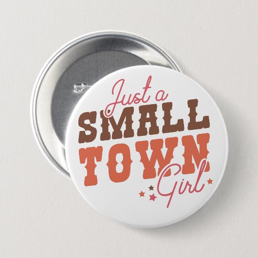 小さな町の少女 缶バッジ (正面&裏面)