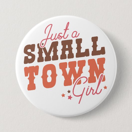 小さな町の少女 缶バッジ (正面)