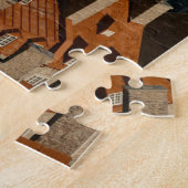 小さな町の建築アートはっきりしたと美しいジグ ジグソーパズル (側面)