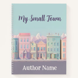 小さな町の本カバーインスピレーションノート ノートブック