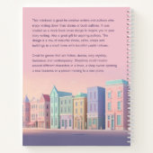 小さな町の本カバーインスピレーションノート ノートブック (裏面)