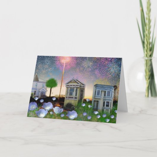 小さな町の花火～ TBA受賞！ カード (正面)