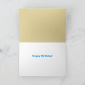 小さな町の車の誕生日カード、カスタマイズ可能 カード (内部)