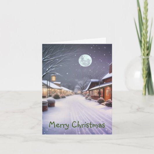 小さな町クリスマス カード (正面)