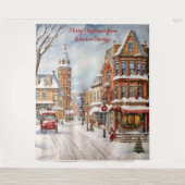 小さな町クリスマス タペストリー (正面)