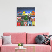 小さな町 キャンバスプリント (インサイチュ (リビング))