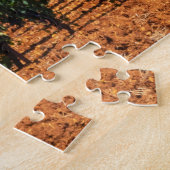 小さな町Monterigioni、トスカーナの風景 ジグソーパズル (側面)