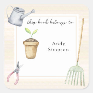 小さな発芽この本は次のものだ スクエアシール