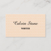 小さな白いドットの赤面 名刺 (正面)