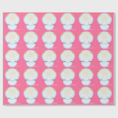 小さな白い子猫のギフトラップ ラッピングペーパー (フラット)